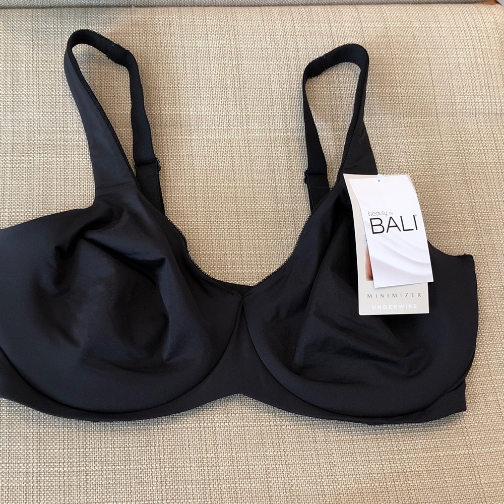 Bali Women's Black Minimizer Underwire Bra